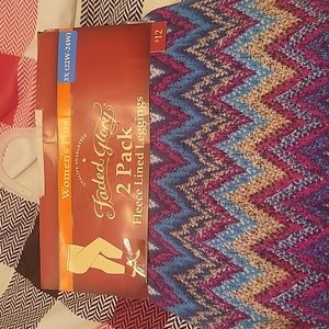 Faded Glory 2pk Fleece Lined Leggings